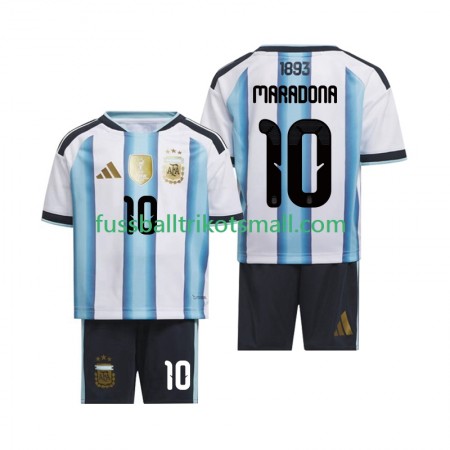 Fußballtrikots Argentinien Maradona 10 World Cup Kinder 2026 Kurzarm Heimtrikotsatz kaufen